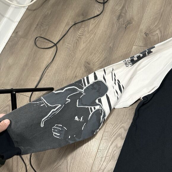 Vtg Y2k Nike Mens Long Sleeve Shirt Lebron James I Can't Accept Not Trying Large - Picture 4 of 9